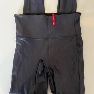 SPANX faux leather Black Leggings medium